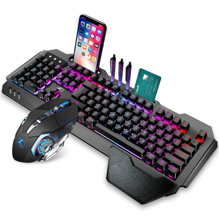 Wholesale factory price K680 RGB Rechargeable Gaming Wireless Keyboard and Mouse Set