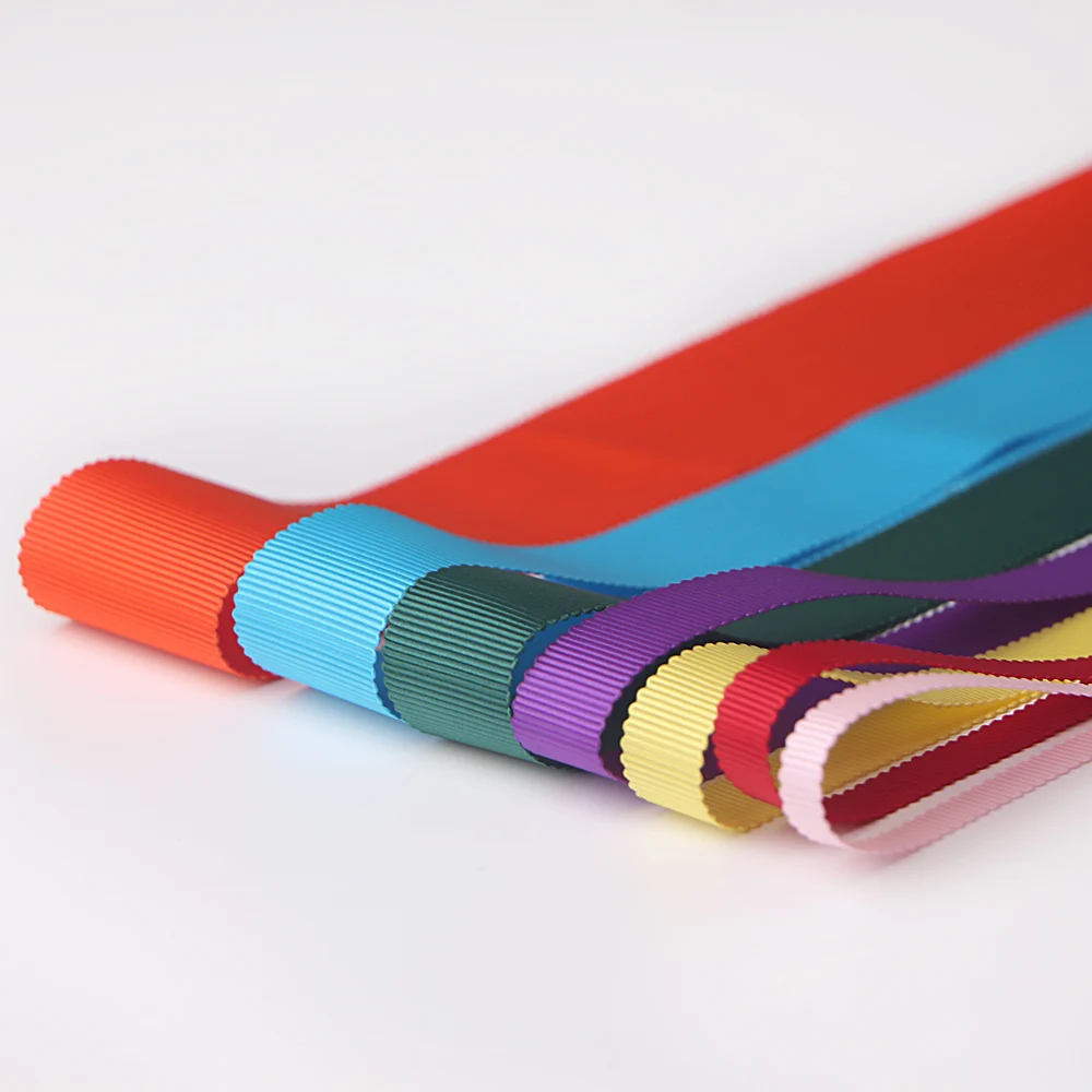 Wholesale rayon stripe hat petersham viscose grosgrain ribbon