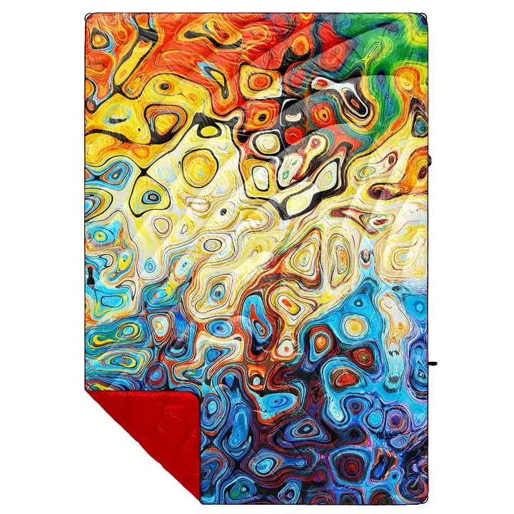 Wholesale New Design Outdoor Hiking Blanket Camping Blanket Puffy Recycled Down Puffy Blanket With Custom Logo No Minimum