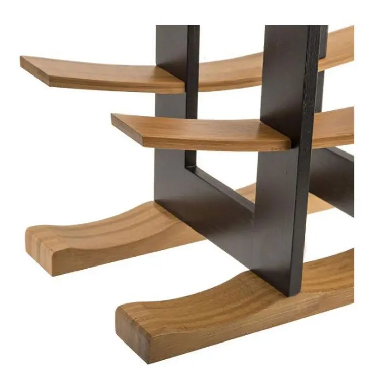 12-Bottle Bamboo Wine Rack, Dark Espresso