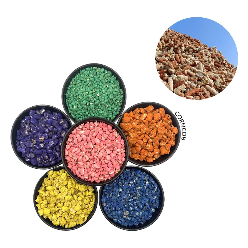 Custom Dyed Corn Cobs Fungus Cultivation Soil Raw Materials Pet Pad Abrasive For Polishing Natural Livestock Feed