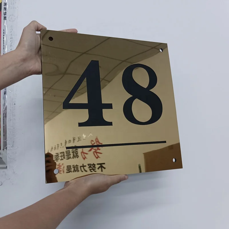 Customized No MOQ House Numbers Stainless Steel Door Number Sign House Address Room Number for Hotel