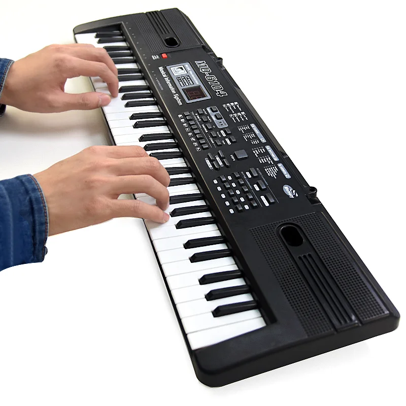 Цифровая клавиатура для пианино, игрушка из АБС-пластика с динамиком и микрофоном, электропианино, музыкальный инструмент для детей, 61 клавиша