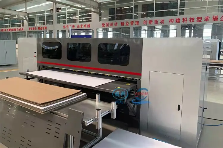 single pass cardboard printing machine inkjet digital printer for corrugated boards