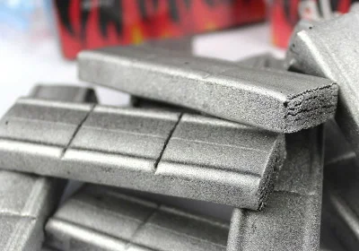 HQHS0060 HongQiang hot sale bamboo material shisha tablets silver hookah torch charcoal