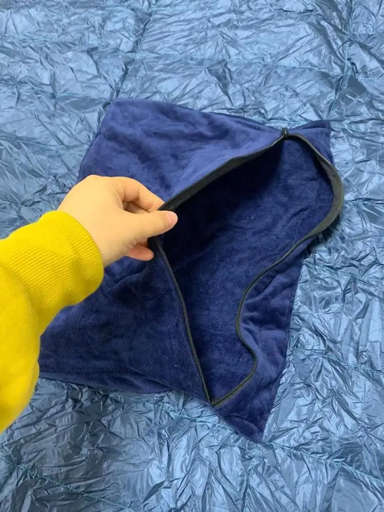 High Quality Soft Comfy Warm Wearable Oversized Camping Sherpa Throw Down Blanket Outdoor Blanket