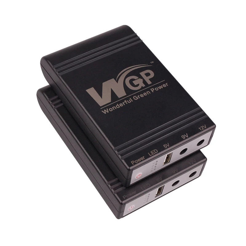 WGP ODM OEM mini ups Multi Output DC 5V 9V 12V Mini UPS for CCTV Camera Modem WiFi Router UPS