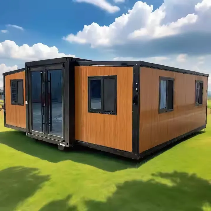Rising Customized Two Bedroom triangular house Modular Ready Made Mobile Prefab House Container prefabricated houses for Villas