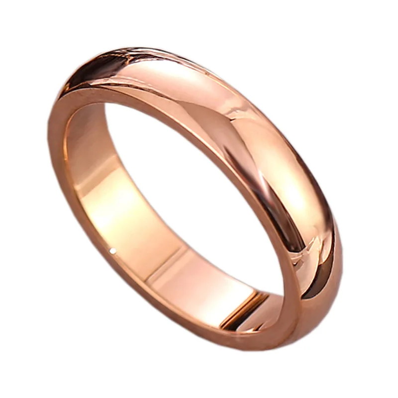 Popular promotional new fashion titanium steel silver wide ring matching ring for couples
