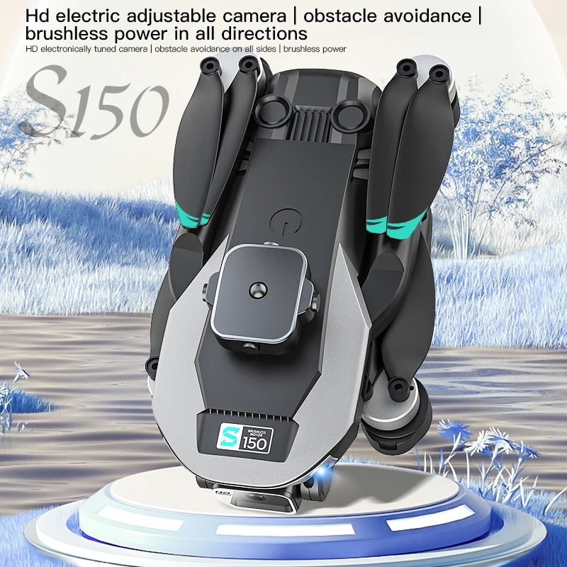 8K HD Optical Flow Electric Adjustable Dual Camera Obstacle Avoidance Flyer Folding  Remote Control Drone