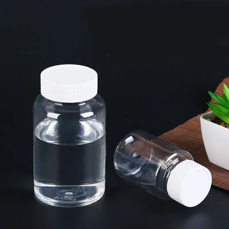 Custom Blue Small 60ml Plastic Medicine Bottle Vatamin Supplement Capsule Bottles 100cc Plastic Pill Bottle with Crc Lid