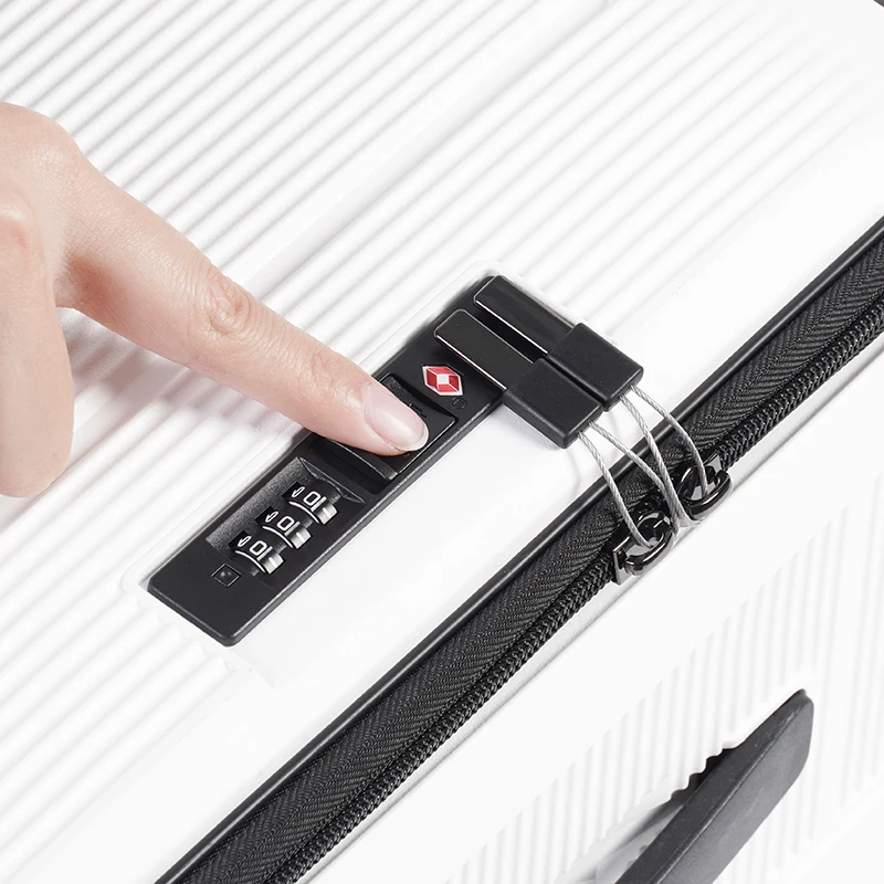 custom-made Pink Makrolon Polycarbonate 20 Inch Collapsible Suitcase,carry-on Front Laptop Pocket Aluminum rod Suitcase