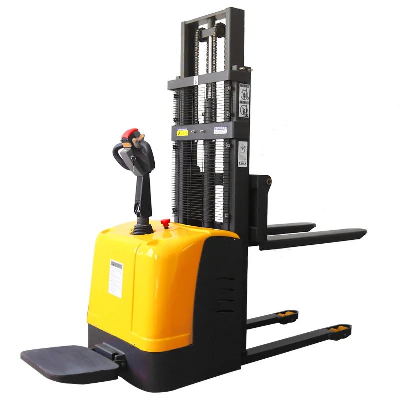 fully electric pallet stacker outdoor 1 ton 2 ton forklift truck electric