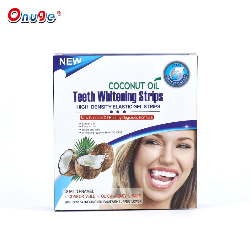 advanced tooth whiter products 6% hp coconut oil whitening teeth professional oral polishing strip