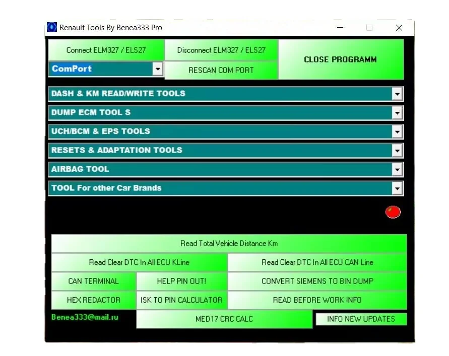 Для программного обеспечения RENAULT TOOLS PRO 2023 OBD2 сброс BOS-CH для NISSAN TPMS радиокод км работа с кабелем OBD-LINK ELS27 ELM327