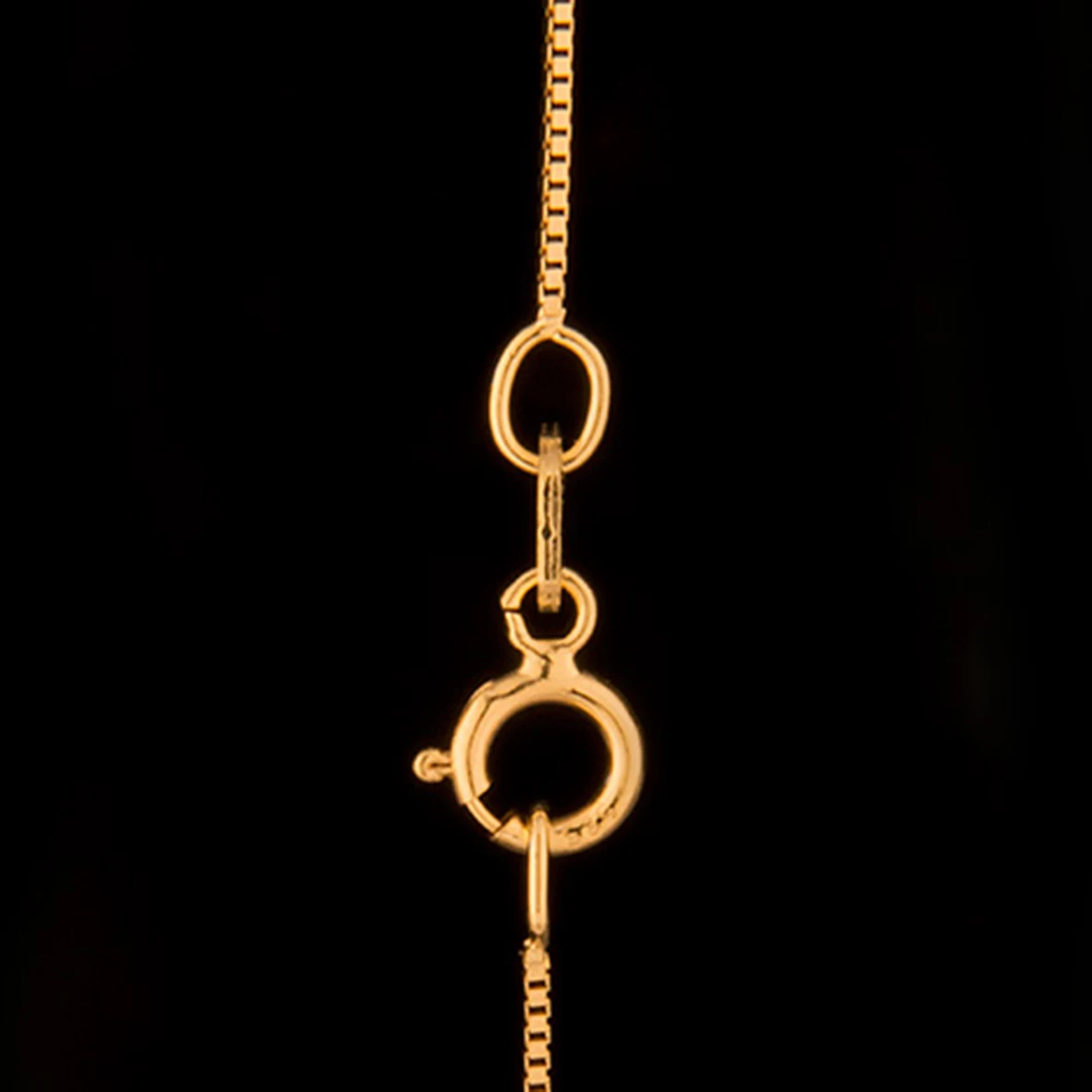  10K/14K18K Yellow Gold Chain Pure 18 Inch Thin Box