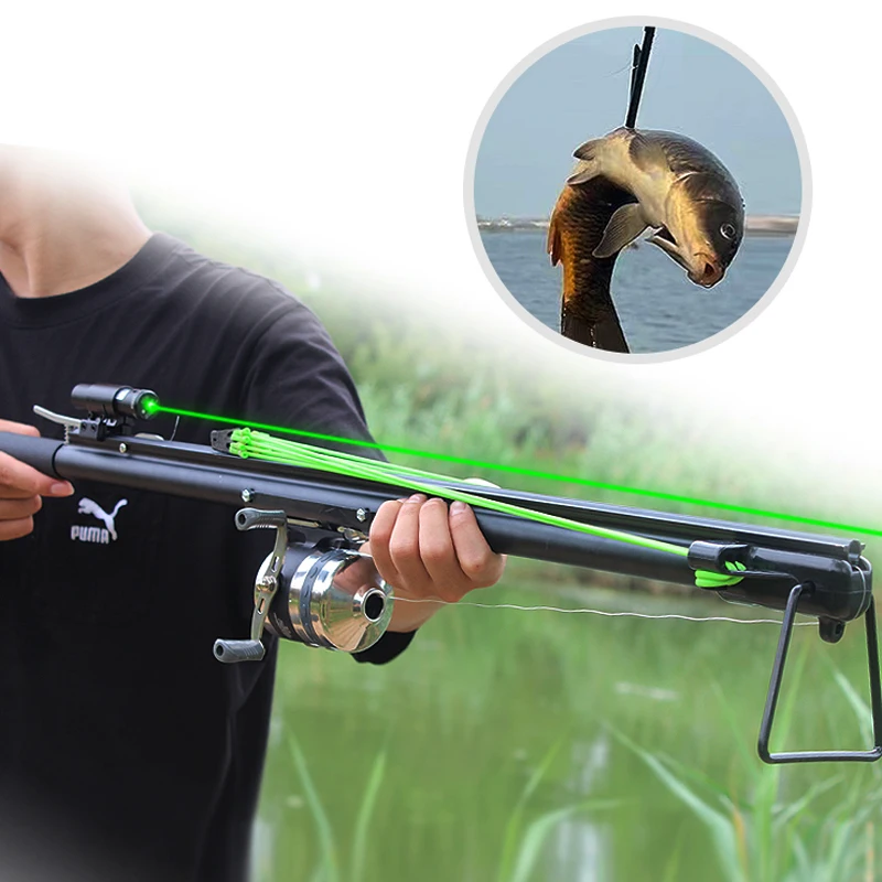 Выдвижная полевая Рогатка для стрельбы из рыбы Мощная Рогатка для охоты и стрельбы набор рогаток для рыбалки Охота