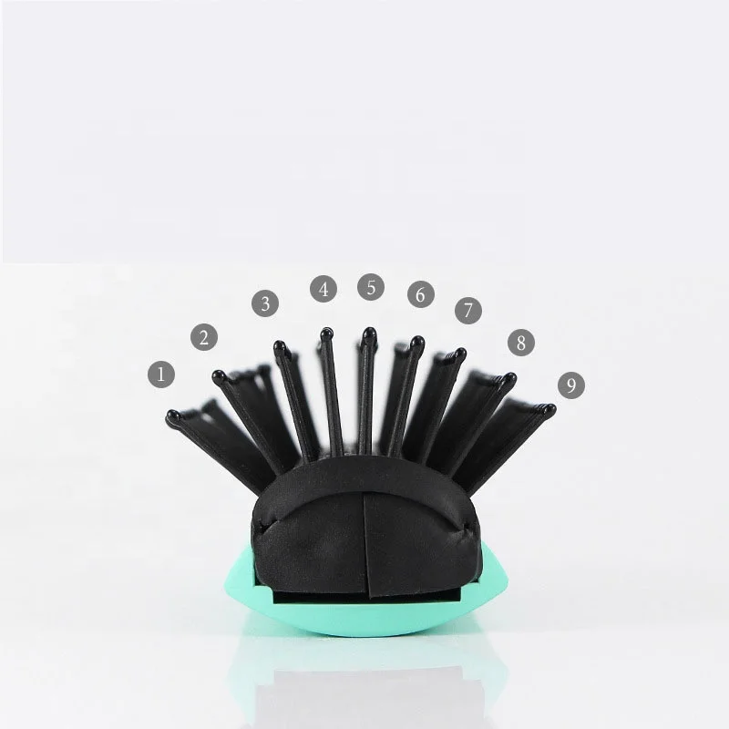 Custom Logo 9 Rows Large hair brush with Spare Ribs Back Massage Heat Resistant Curly Straight Hair Fluffy Styling for Men Women