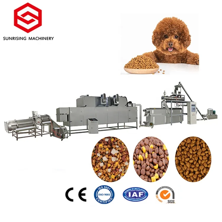 Inflated kibble small wet dog food machine extruder cat food machine pet food processing machine