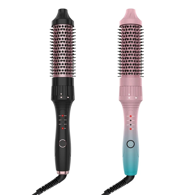 Professional Thermal Ceramic Round Brush heated Round Brush Electricthermal hair straightener comb