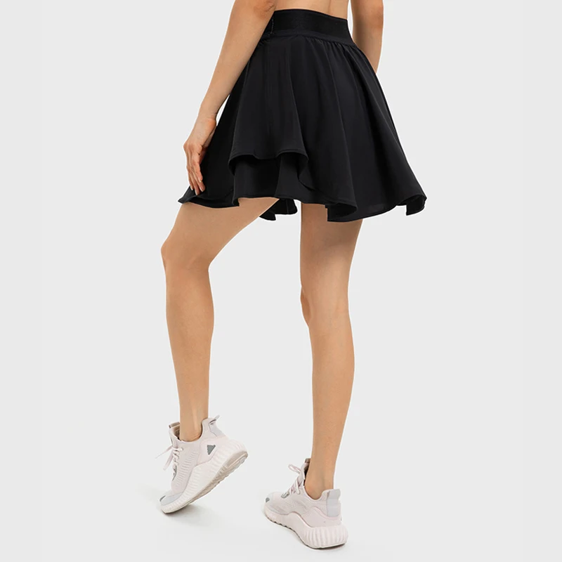 Custom Womens Pleated Golf Skorts High Waisted with Pockets Inner Shorts Athletic for Workout Sports Tennis Skirt 2 Piece Set