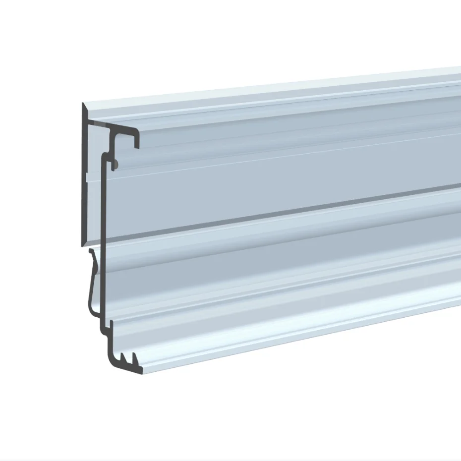 Meethope adhesive or clip in height 30/29/28mm shelves label holder for ESL label on Supermarket shelf edge