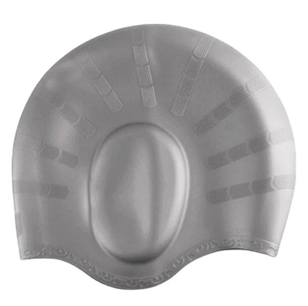 New Style  Flexible Unisex 100% Silicone Leak Proof swim wear ear protection swimming hat cap for Adult