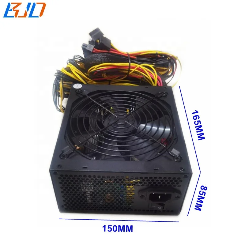 2000 Вт ATX импульсный источник питания 180-240 В PSU 80 Gold Plus для 8 графических карт GPU Rig в