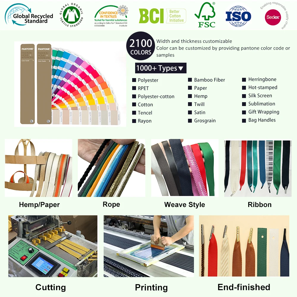 Twisted Polyester Wholesale Cord Macrame Rope Braided Nylon Golden Round Recycled Trims Decorations Multi-color Braid Custom