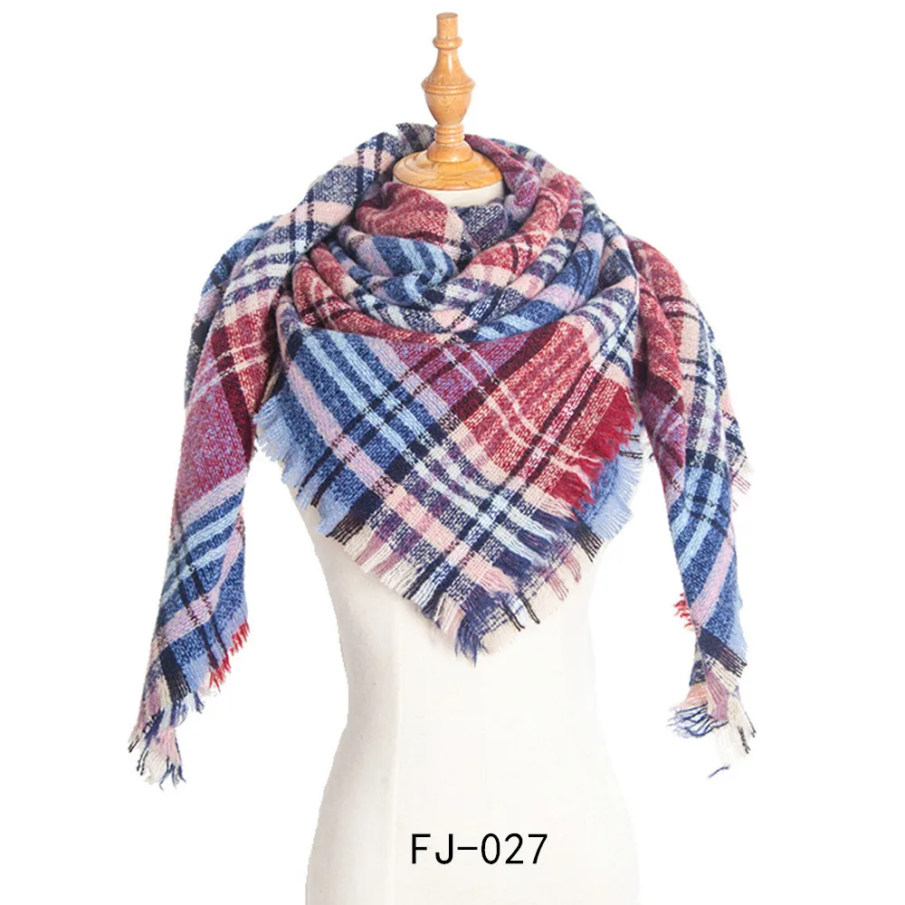 
2019 Hot sale custom print women plaid elegant scarf with fringe custom scarf cotton printing scarf cashmere 