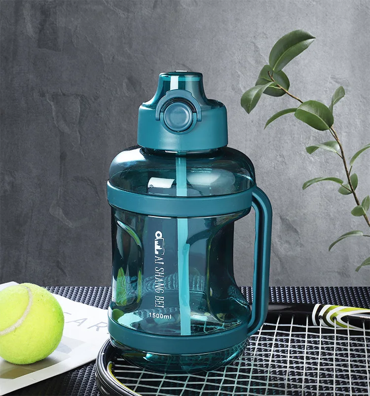 New Design 1500ml Water Bottles Sports Travel Space Drinking Bottle Custom Plastic Gym Water Bottle