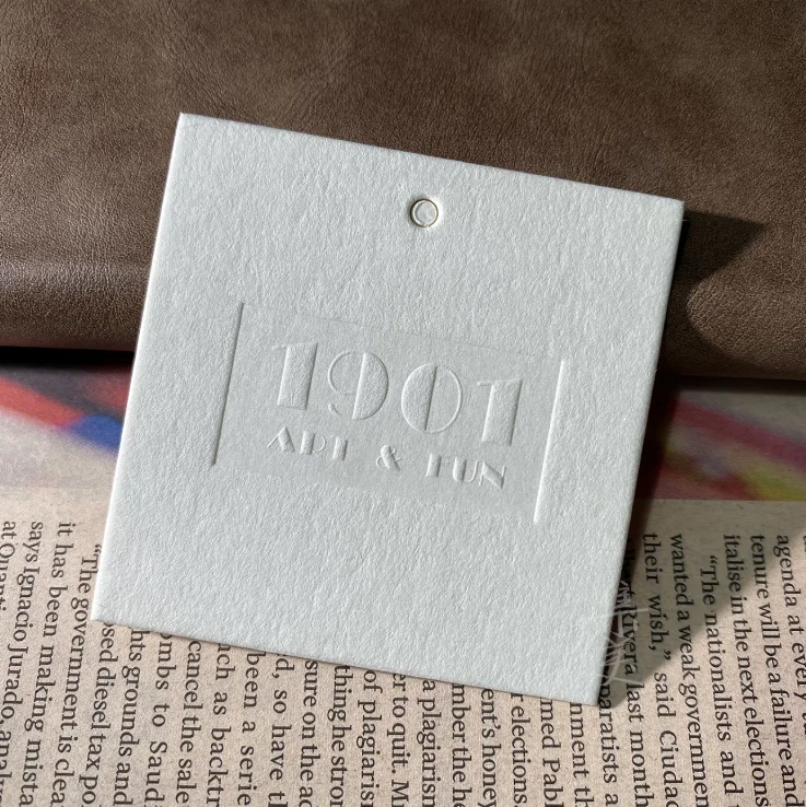 Custom String Hang Tag Jewelry Paper Hangtag