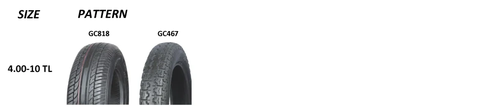 Llantas neumaticos de moto Factory direct motorcycle tubeless tires for sale 4.50-10 TL