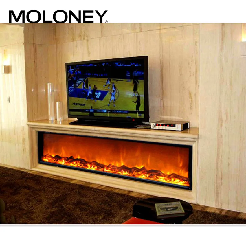Moloney electric flat panel decorative electric fireplace without heat