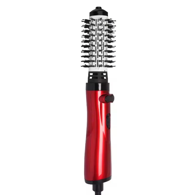 Newest Salon Hot Air Comb Hair Dryer Brush 3 In 1 Hair Dryer Comb Automatic Rotates Electric Straightting And Curling Hair Brush