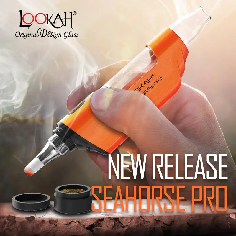  Lookah морской конек Pro Dab Vape ручка кварцевый катушка керамическая 2 в 1 концентрата Воска Вапоризатор