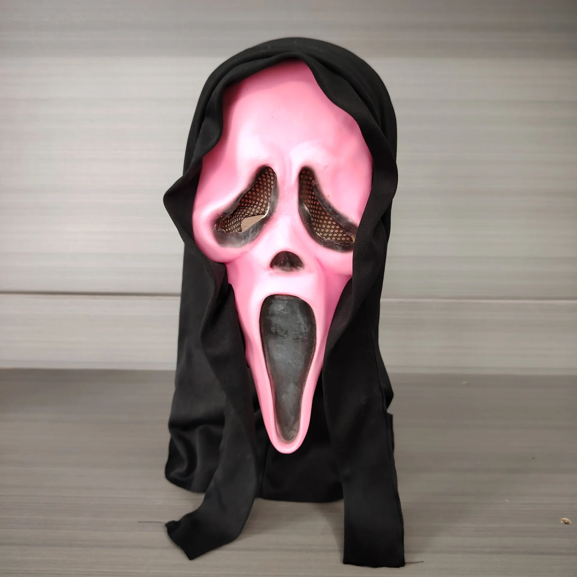 New wholesale Halloween cosplay horror funny screaming ghost face mask adult dance props latex NPC play mask