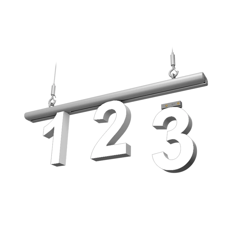 abcmix DIY Top Track LED Alphabets Free-mix 3D Advertising LED Sign for Shops