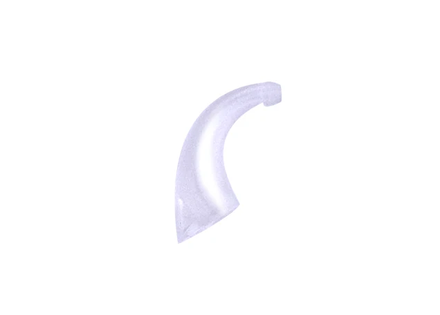 Soft ear mold bending tube transparent PVC bending tube hearing aid special R -shaped sound tubes  adaptors   Made in China