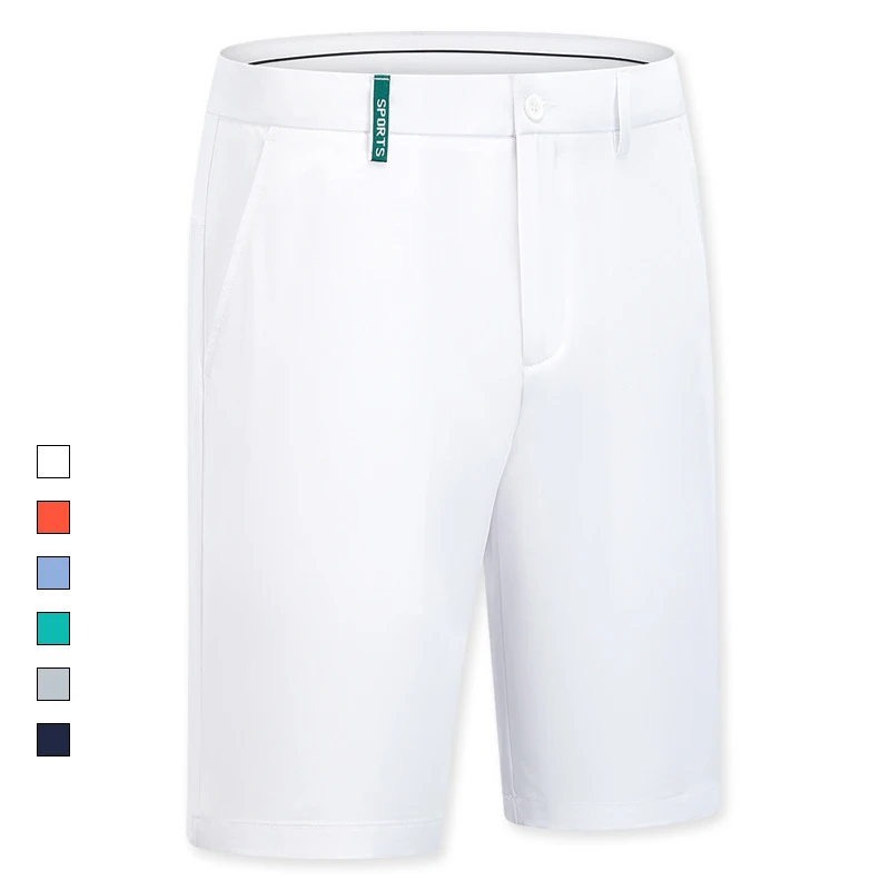 new OEM Mens fashion Sports Outdoor Breathable Moisture 4 way stretch Custom mens stretch golf shorts