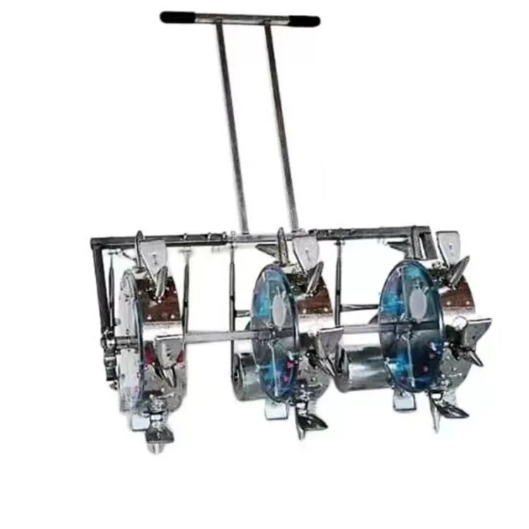 Soybean planter transplanter 3 row soybean corn hand push flash sales adjustable manual planting multi-walk