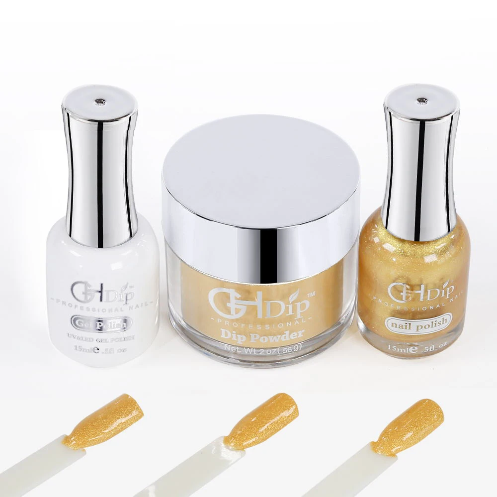 No Lamp Needed Glitter Color Nail 3 in 1 Acrylic Dipping Powder  on Real Nails