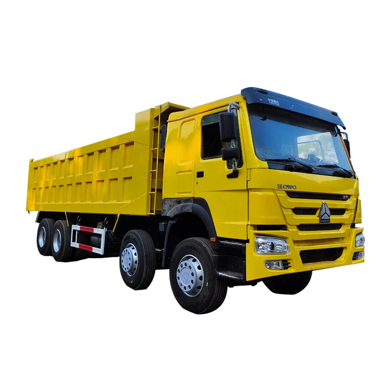 Second Hand Used Howo Sinotruck Dump Truck 60 Ton Tipper 8x4 12 Wheels Left Hand Drive For Africa Markets