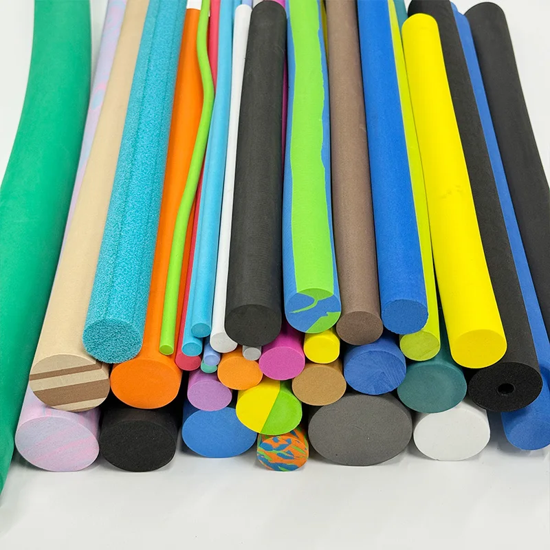 Protective solid foam tube hexagonal pe large rubber high density hollow polyethylene eva foam cylinder