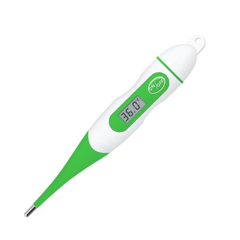 Flexible Tip Waterproof Digital Veterinary Clinical Thermometer Poultry Veterinary Thermometer For Animals Memory Function