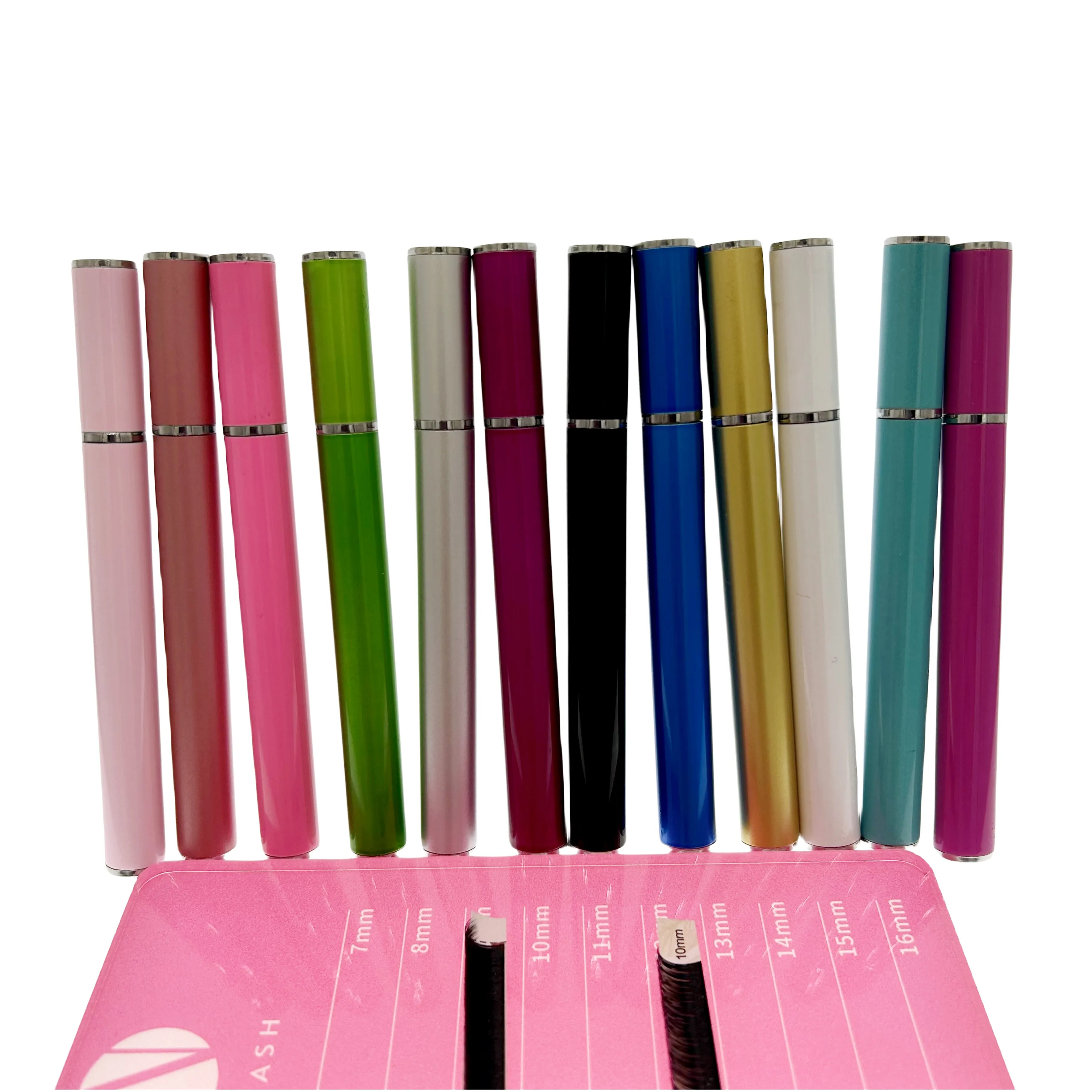 OEM Retractable reusable portable eyelash brow mascara brushes lash spoolie