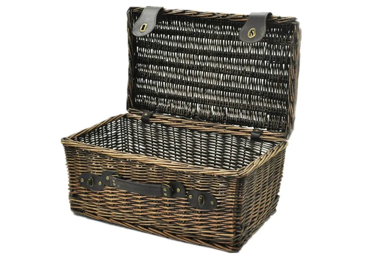 Wholesale Custom Size Handmade Weave Bread Basket Wicker Picnic Basket Picnic Basket