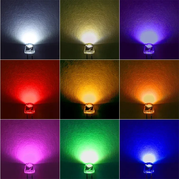 make and sell straw hat high bright yellow 4.8mm 5mm led diode for mini led lights for crafts