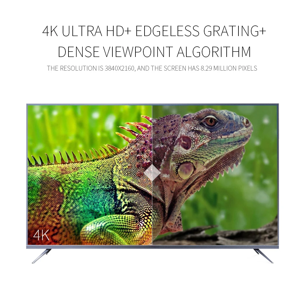 65 дюймов 2019 3D невооруженным глазом TV очки Бесплатная умный монитор