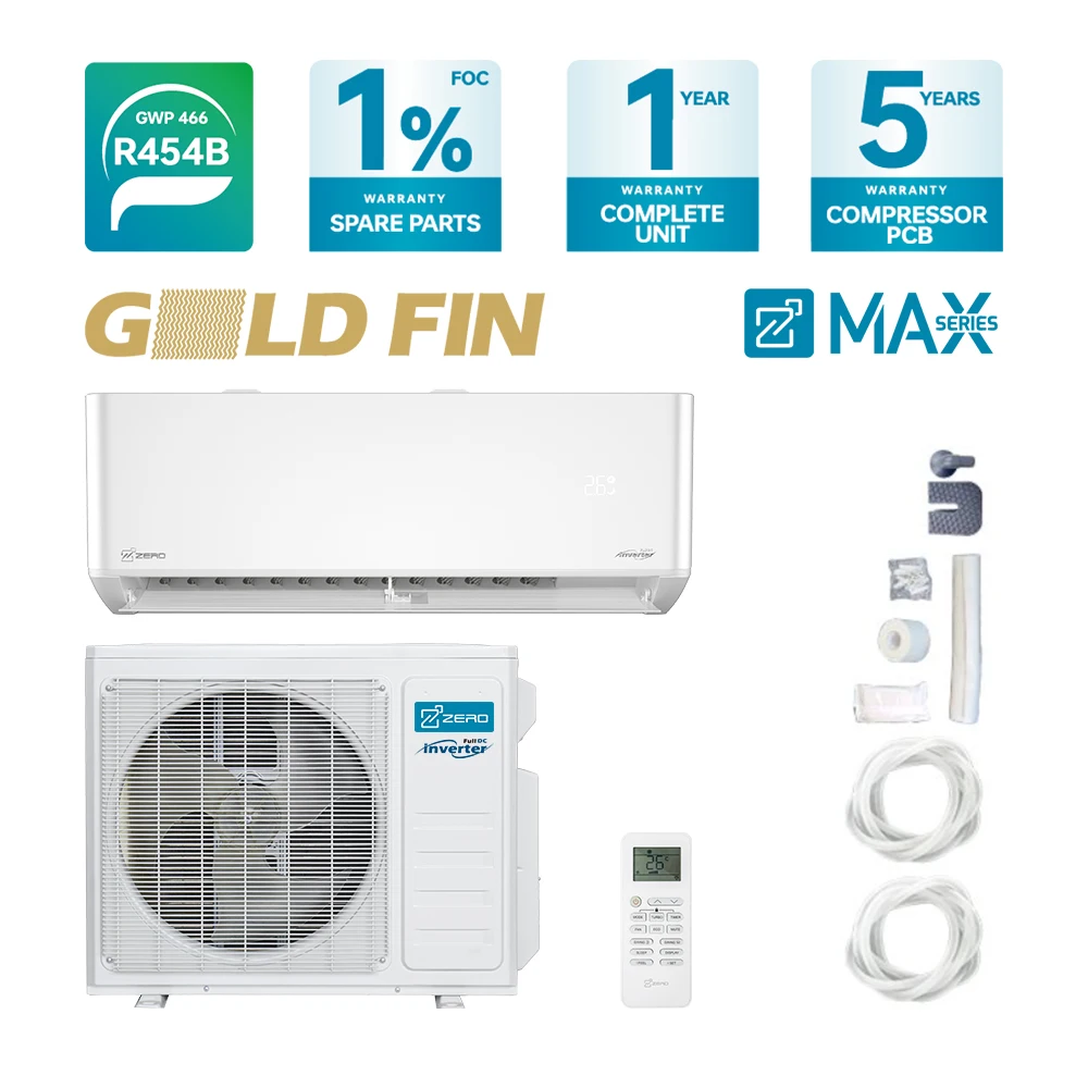 Северная Америка R410A/R454B R32 9000-24000Btu ультра холодный климат DC мини-кондиционер Wi-Fi ETL/AHRI для отеля/дома